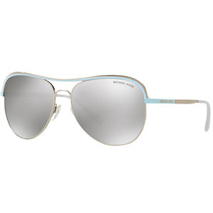 Michael Kors MK1012 Vivianna Aviator Sunglasses, Silver