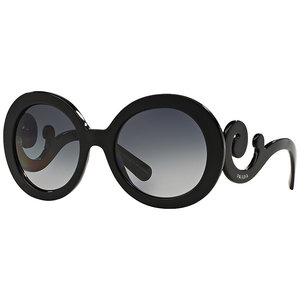 Prada PR27NS Polarised Round Framed Sunglasses