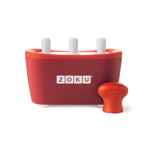 Zoku Triple Quick Pop Maker Red ZK101-rd
